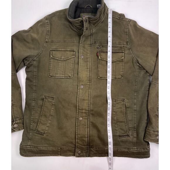 Levi’s Men’s Olive Green Military Stealth Utility Field Jacket Size Large - Picture 7 of 8